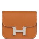 Hermes Constance Slim Wallet Toffee Epsom PHW