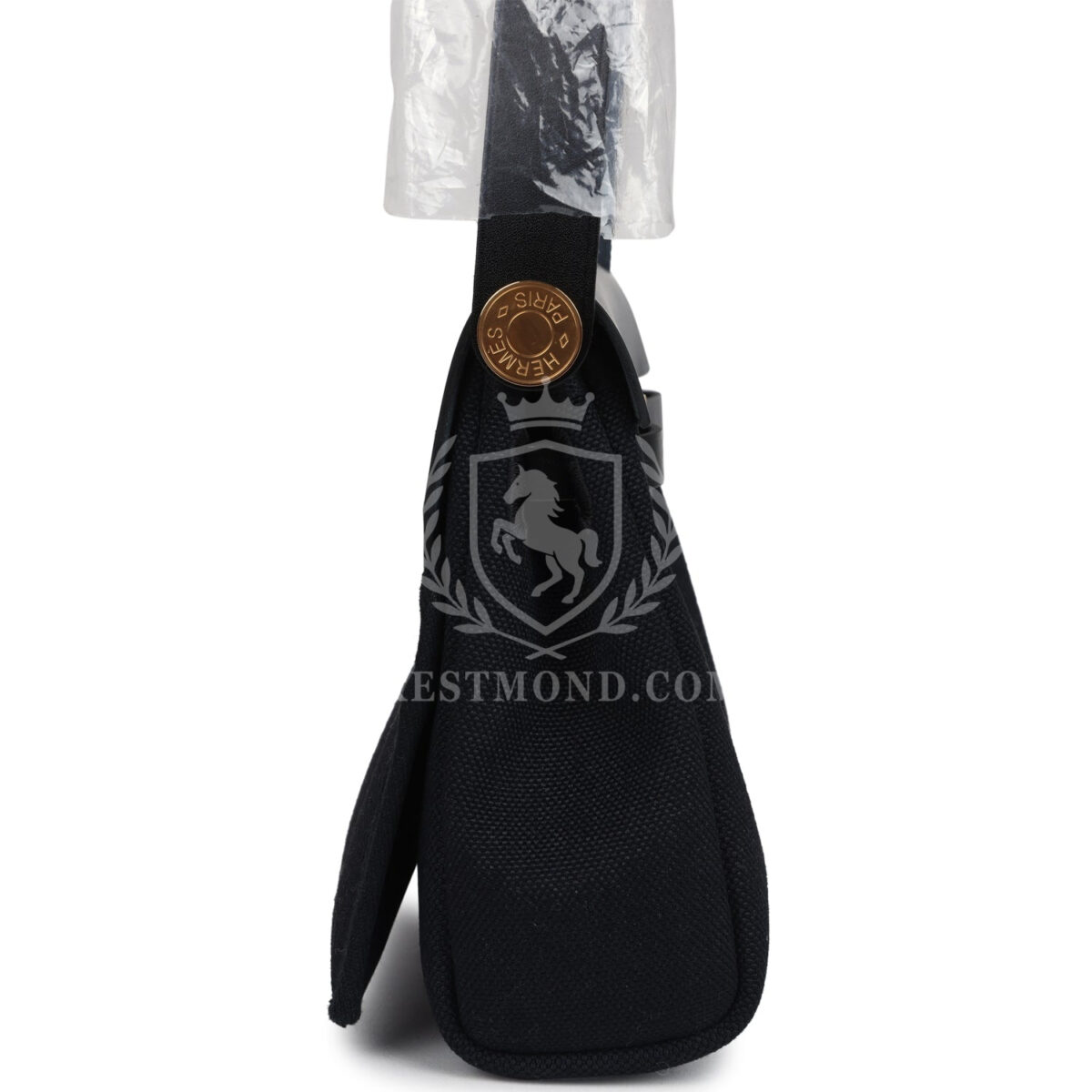 Hermes Herbag Zip 20 Mini Black Toile Militaire Canvas and Black Vache Hunter GHW — изображение 3