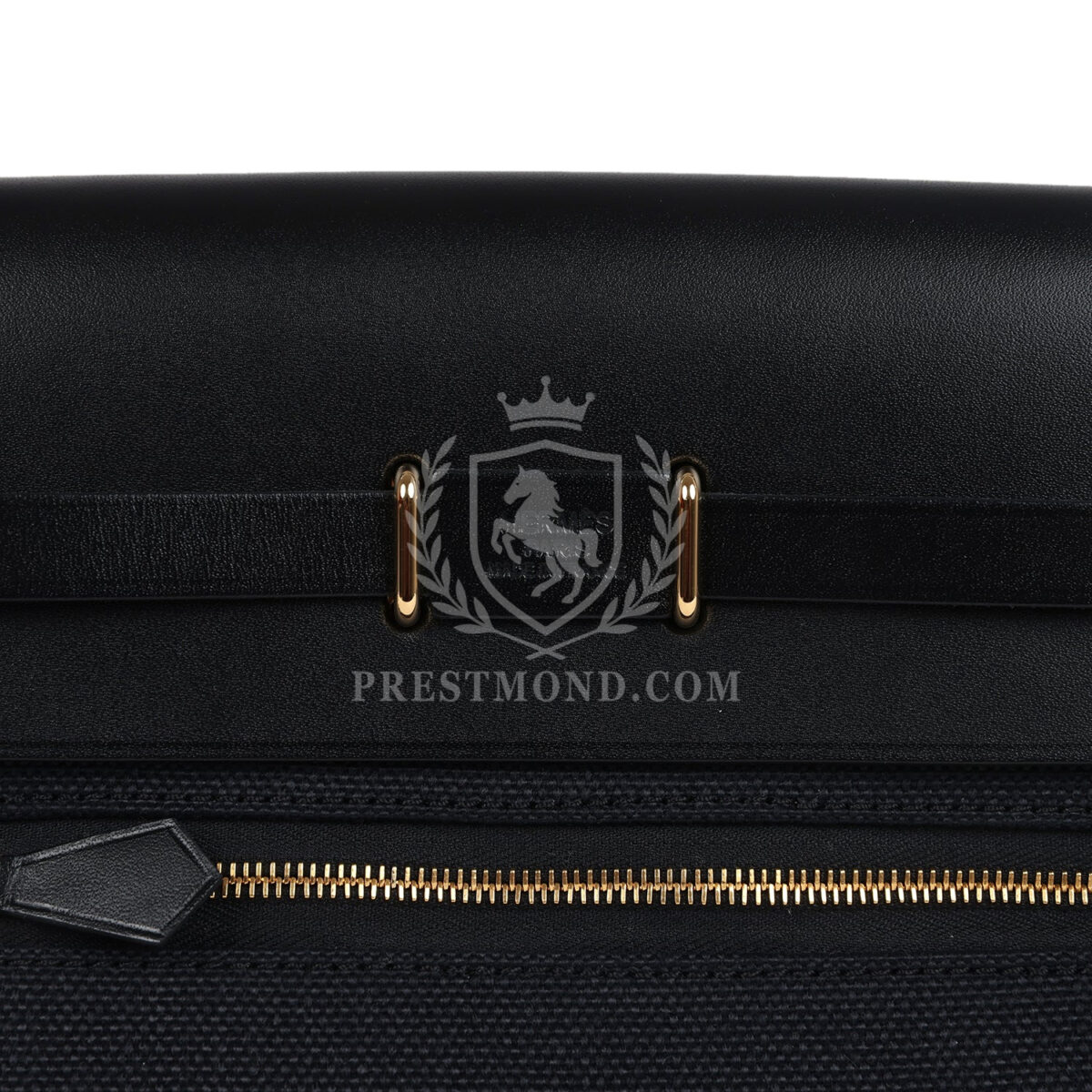 Hermes Herbag Zip 20 Mini Black Toile Militaire Canvas and Black Vache Hunter GHW — изображение 6