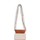 Hermes Herbag Zip 20 Mini Ecru and Beige Toile H Canvas and Fauve Vache Hunter GHW