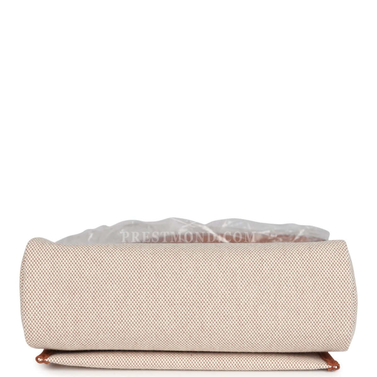 Hermes Herbag Zip 20 Mini Ecru and Beige Toile H Canvas and Fauve Vache Hunter GHW — изображение 9