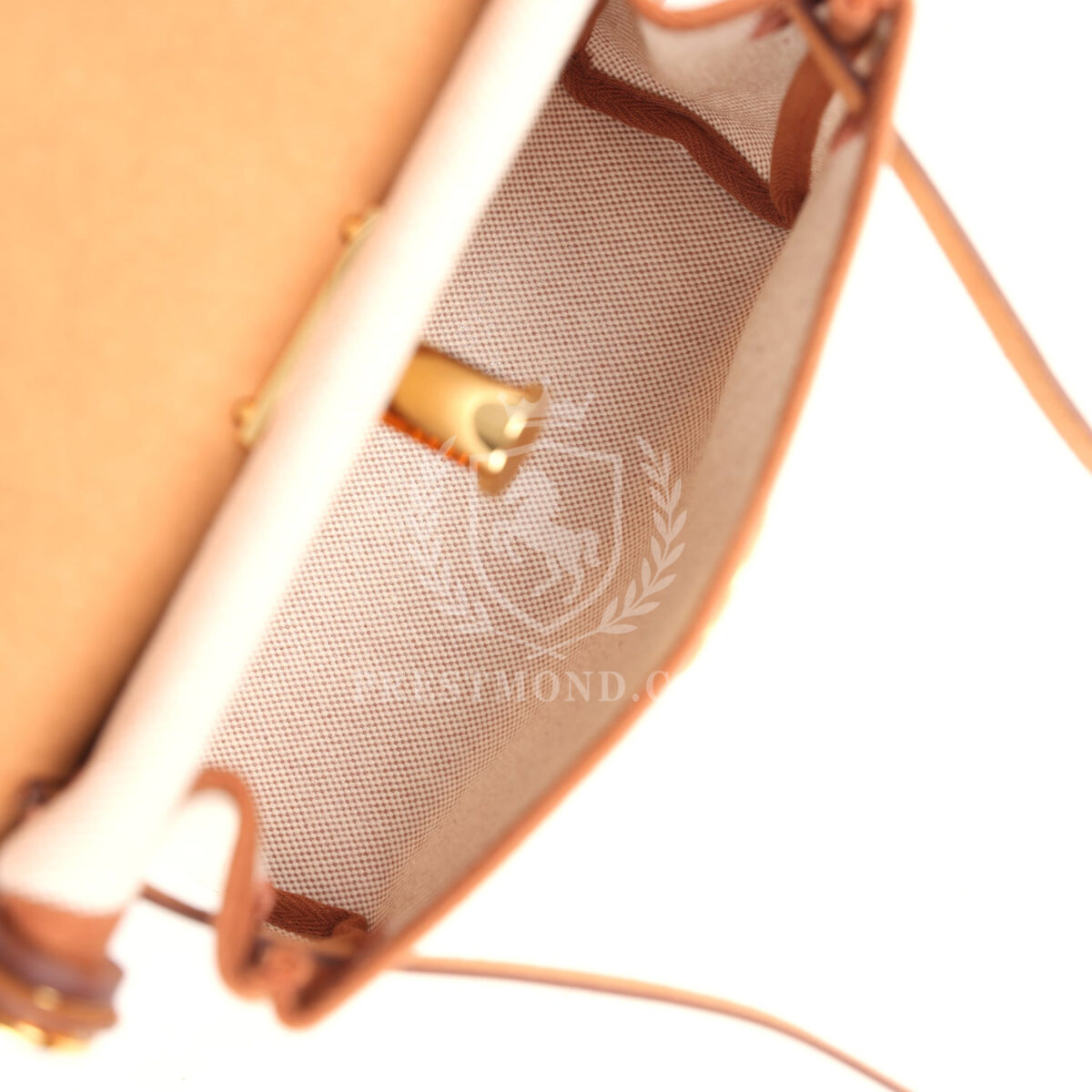 Hermes Herbag Zip 20 Mini Ecru and Beige Toile H Canvas and Fauve Vache Hunter GHW — изображение 10