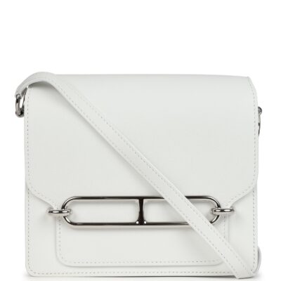 Hermes Mini Roulis New White Evercolor PHW