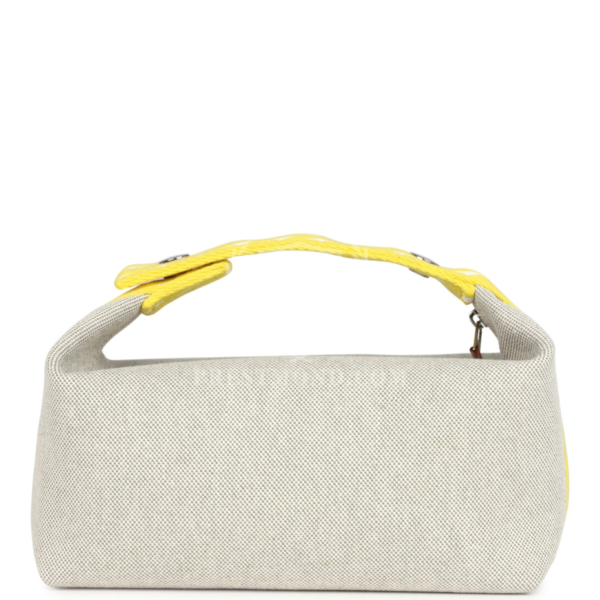 Hermes Bride A Brac Case PM Jaune Citron Plume Canvas PHW — изображение 4