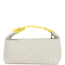Hermes Bride A Brac Case PM Jaune Citron Plume Canvas PHW