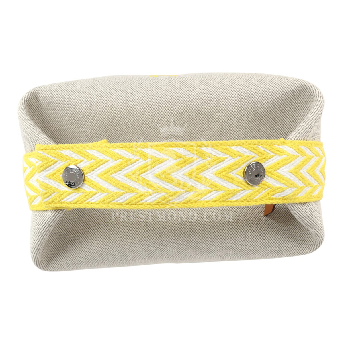 Hermes Bride A Brac Case PM Jaune Citron Plume Canvas PHW — изображение 7