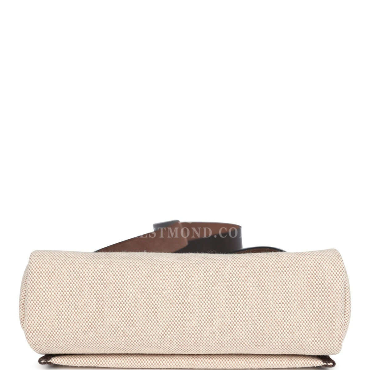 Hermes Herbag Zip 20 Mini Ecru and Beige Toile H Canvas and Ebene Vache Hunter GHW — изображение 7