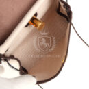 Hermes Herbag Zip 20 Mini Ecru and Beige Toile H Canvas and Ebene Vache Hunter GHW