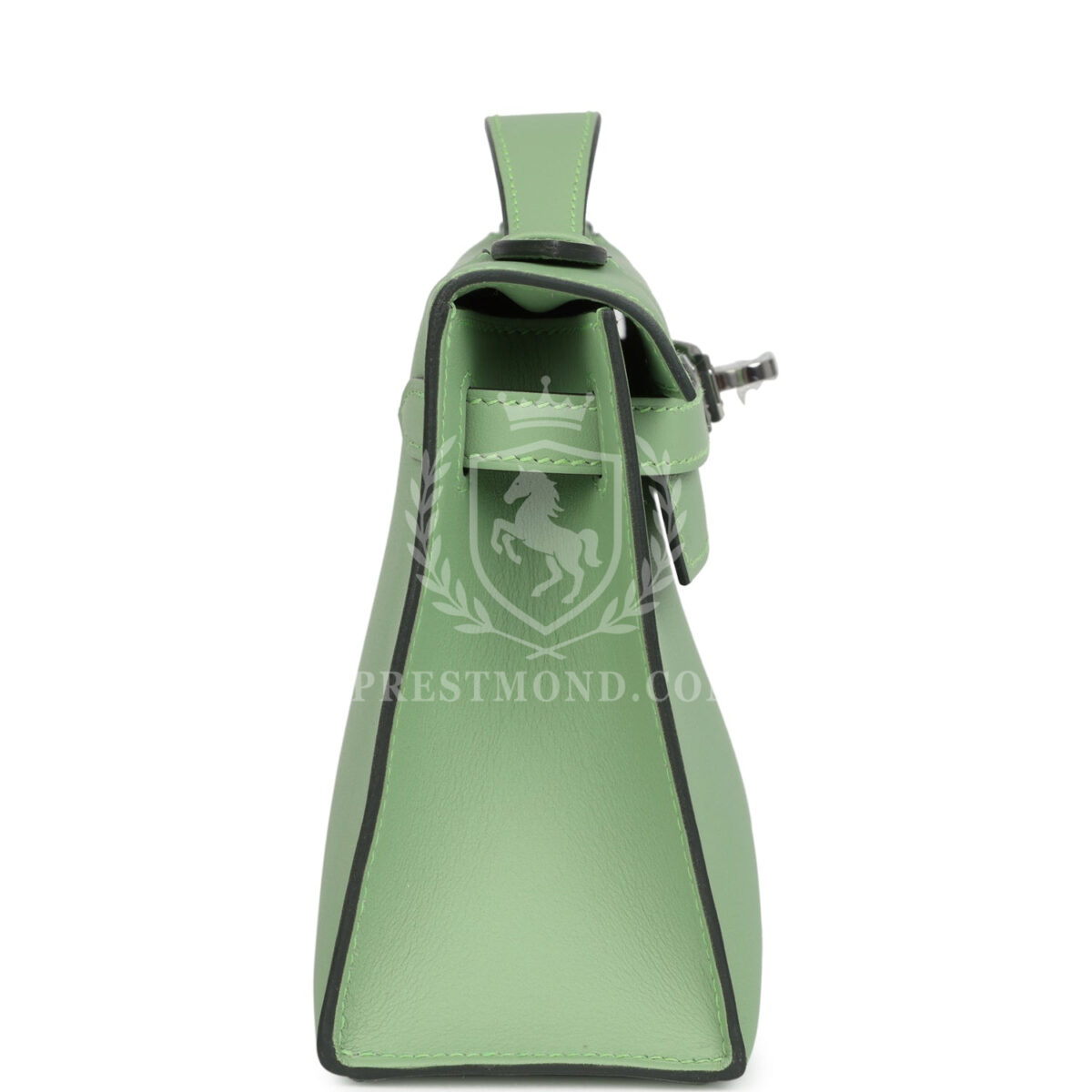Hermes Kelly Pochette Vert Criquet Swift PHW — изображение 3