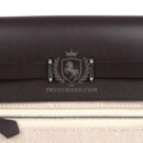 Hermes Herbag Zip 20 Mini Ecru and Beige Toile H Canvas and Ebene Vache Hunter PHW