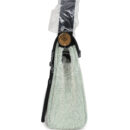 Hermes Herbag Zip 20 Mini Ecru and Vert Moyen Toile H Canvas and Black Vache Hunter GHW