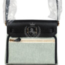 Hermes Herbag Zip 20 Mini Ecru and Vert Moyen Toile H Canvas and Black Vache Hunter GHW