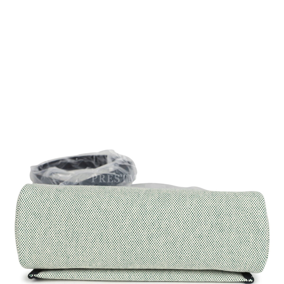 Hermes Herbag Zip 20 Mini Ecru and Vert Moyen Toile H Canvas and Black Vache Hunter GHW — изображение 10