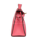 Hermes Kelly Pochette Rose Azalee Swift GHW