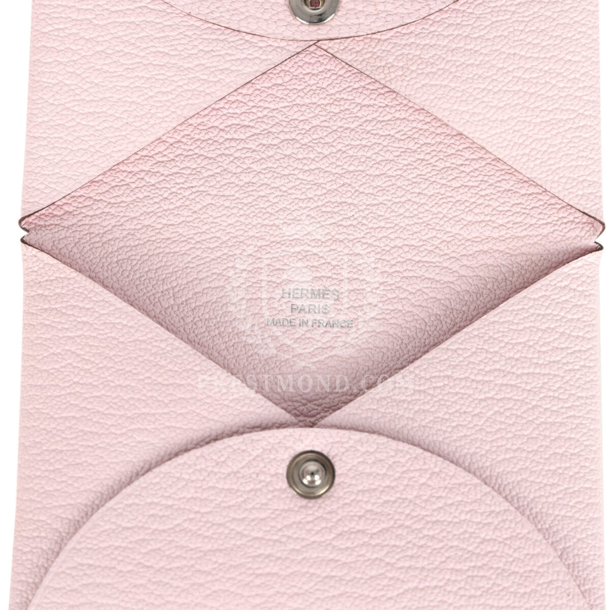 Hermes Calvi Card Holder Rose Darling Chevre Mysore PHW — изображение 8