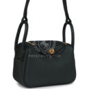 Hermes Mini Lindy II Vert Fonce Clemence GHW