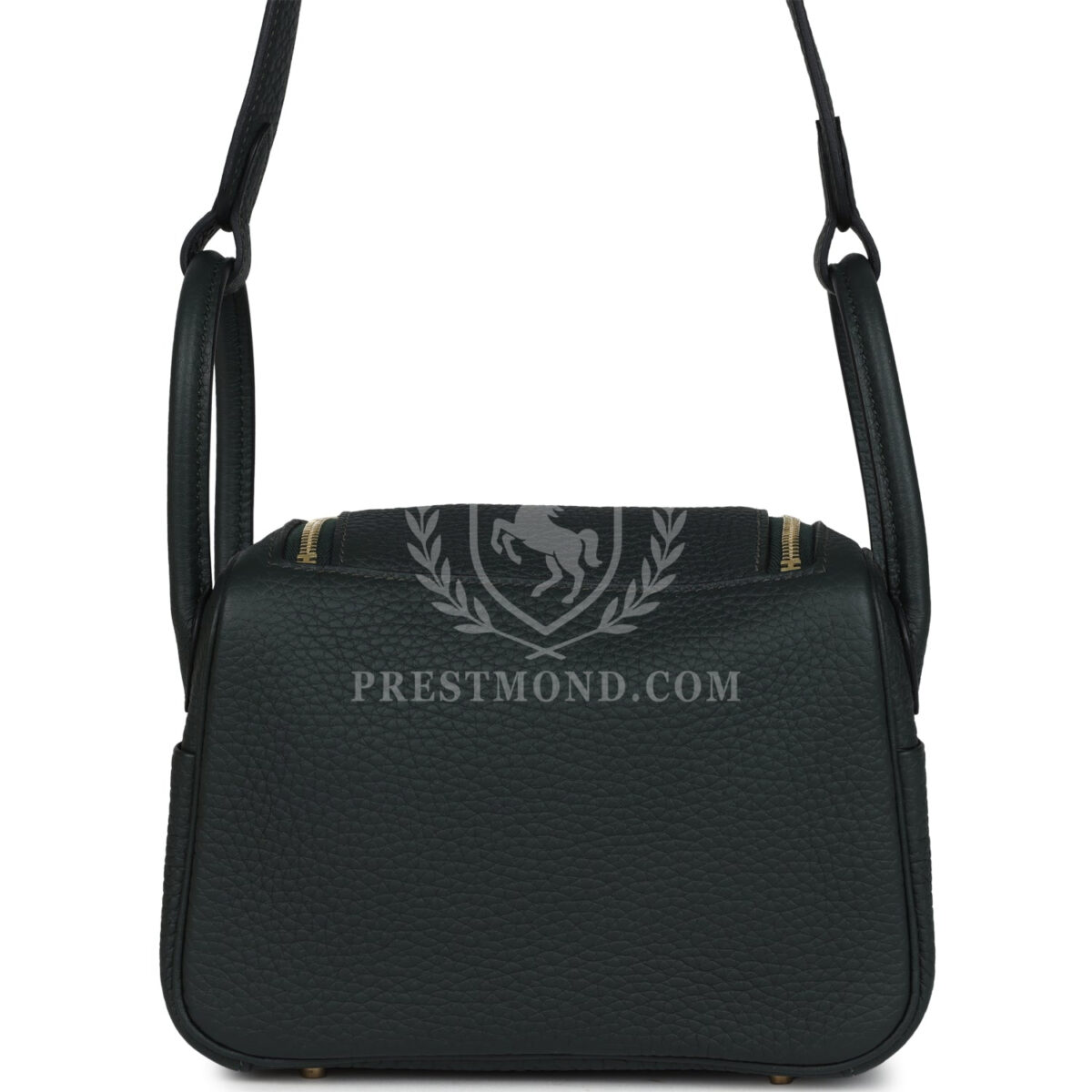 Hermes Mini Lindy II Vert Fonce Clemence GHW — изображение 4
