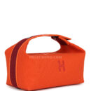 Hermes Bride A Brac Carre Case PM Feu Canvas PHW