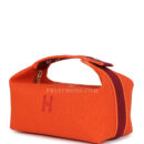 Hermes Bride A Brac Carre Case PM Feu Canvas PHW