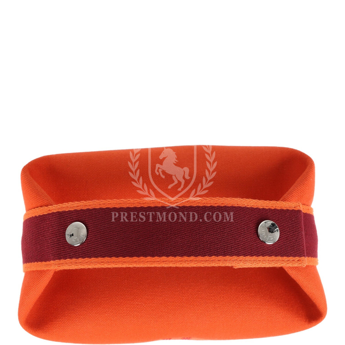 Hermes Bride A Brac Carre Case PM Feu Canvas PHW — изображение 7