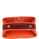 Hermes Bride A Brac Carre Case PM Feu Canvas PHW
