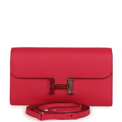 Hermes Constance Wallet To Go Rose Extreme Marquette Epsom PHW