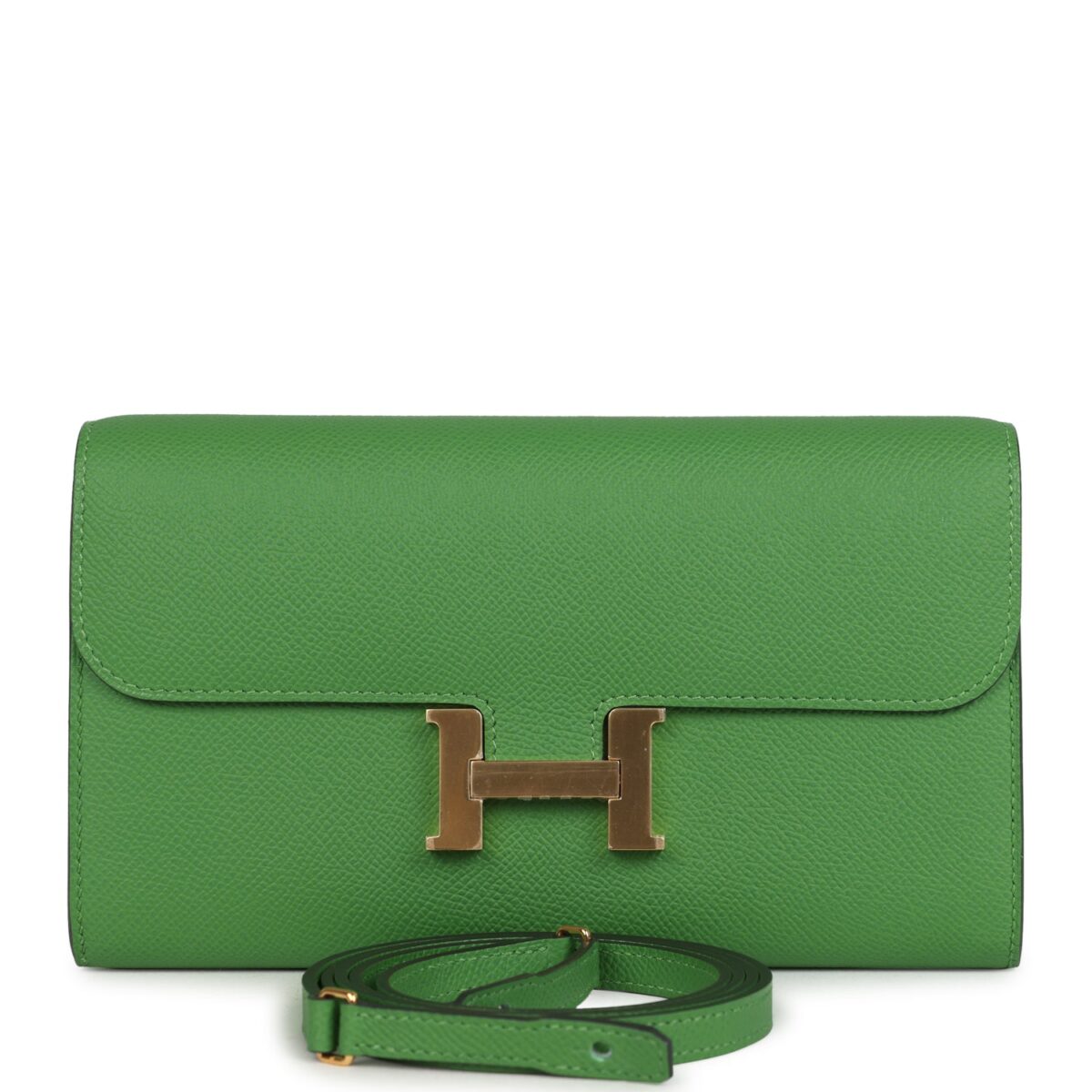Hermes Constance Wallet To Go Vert Yucca Epsom GHW