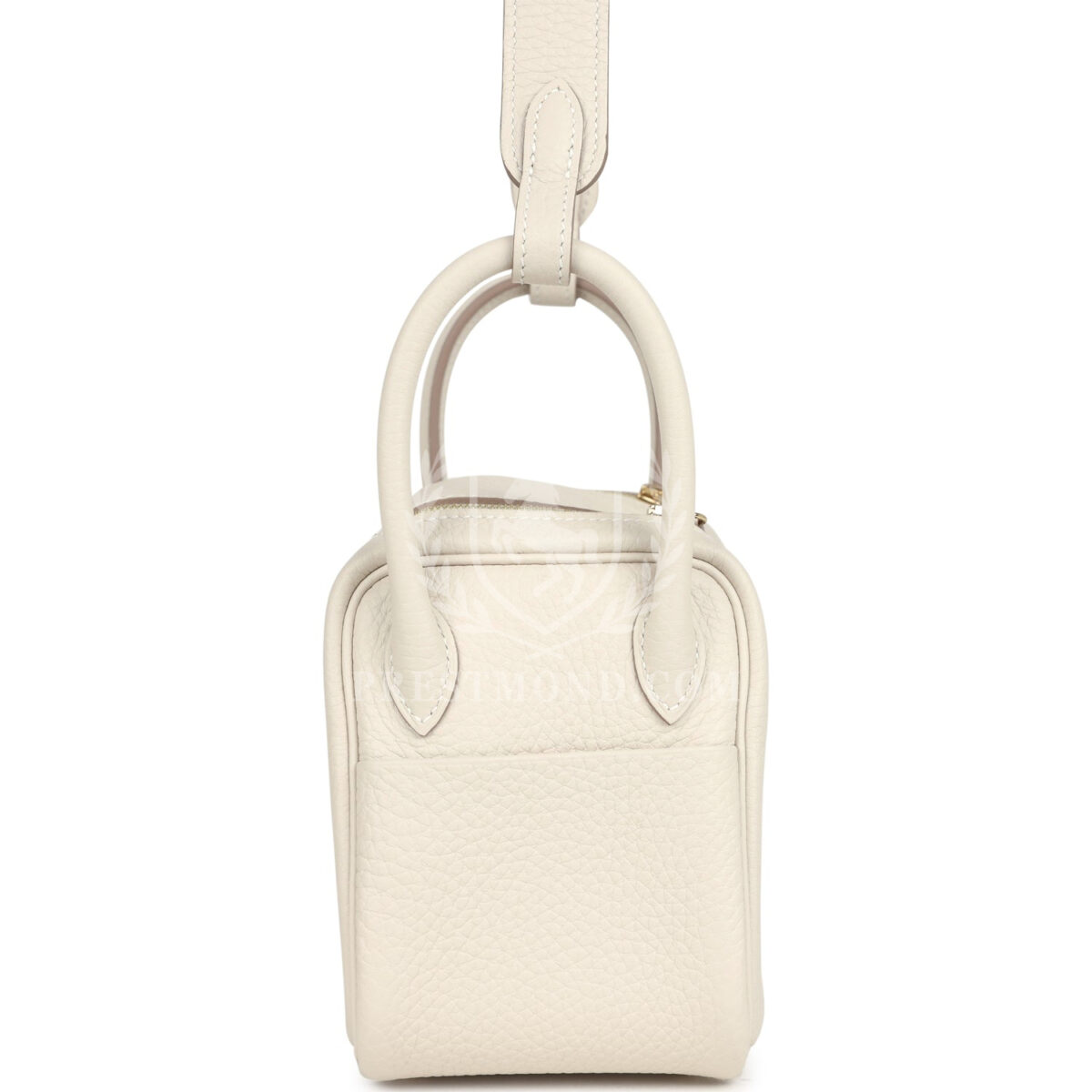Hermes Mini Lindy II Craie Clemence GHW — изображение 3