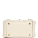 Hermes Mini Lindy II Craie Clemence GHW