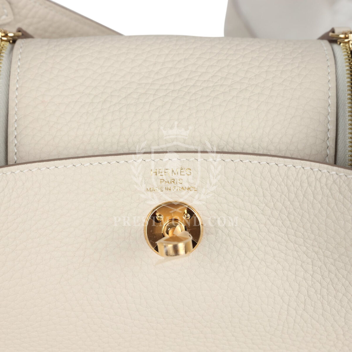 Hermes Mini Lindy II Craie Clemence GHW — изображение 8