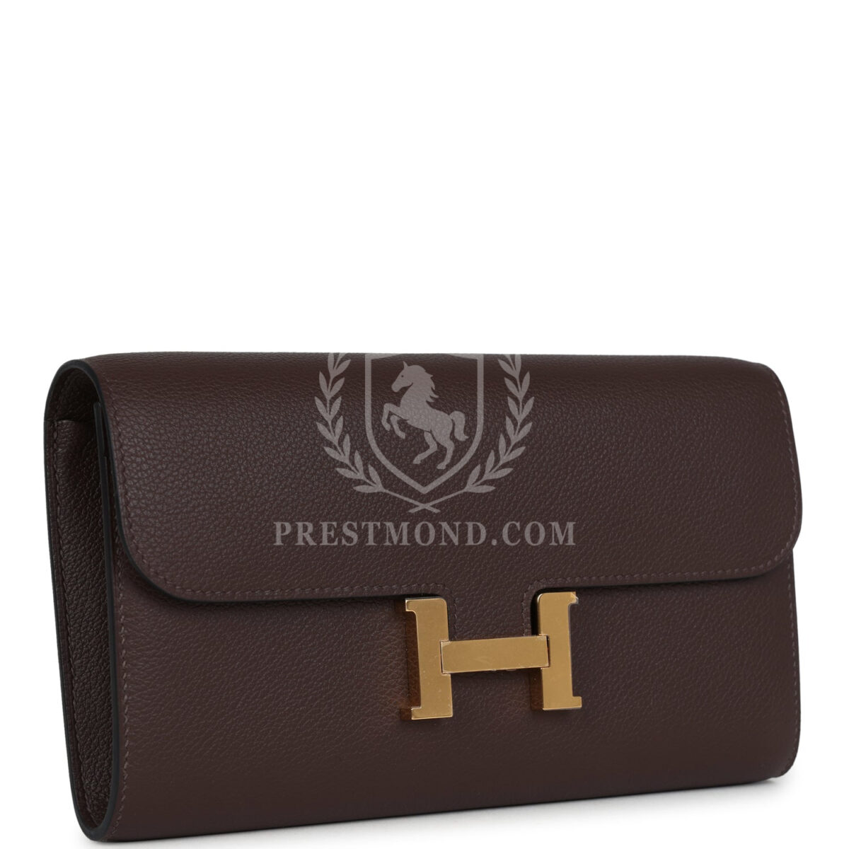 Hermes Constance Wallet To Go  Moka Evercolor GHW — изображение 2