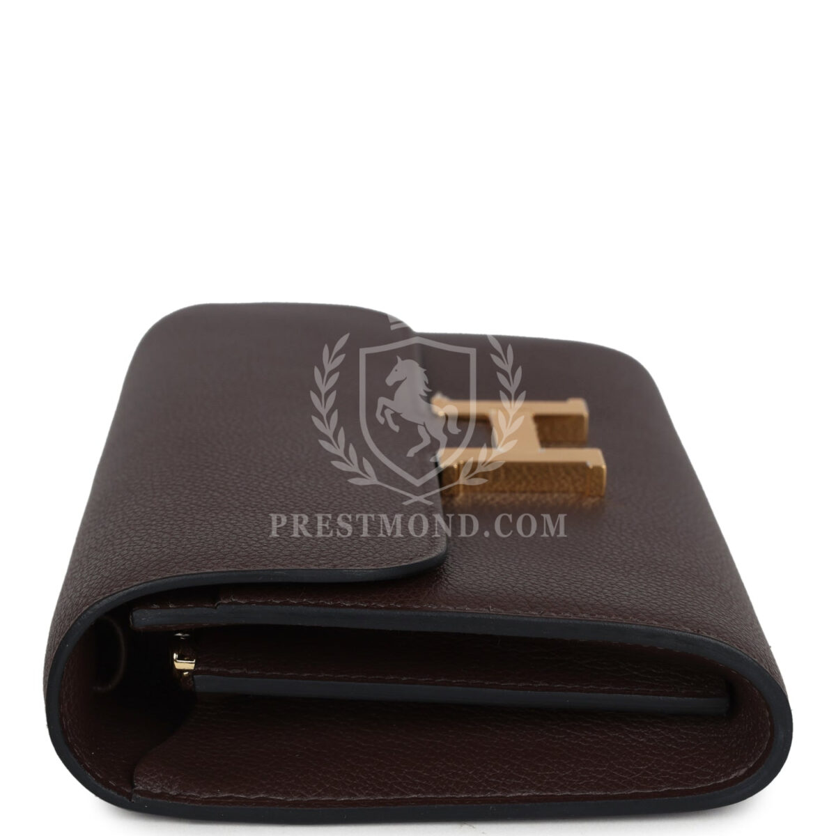 Hermes Constance Wallet To Go  Moka Evercolor GHW — изображение 3