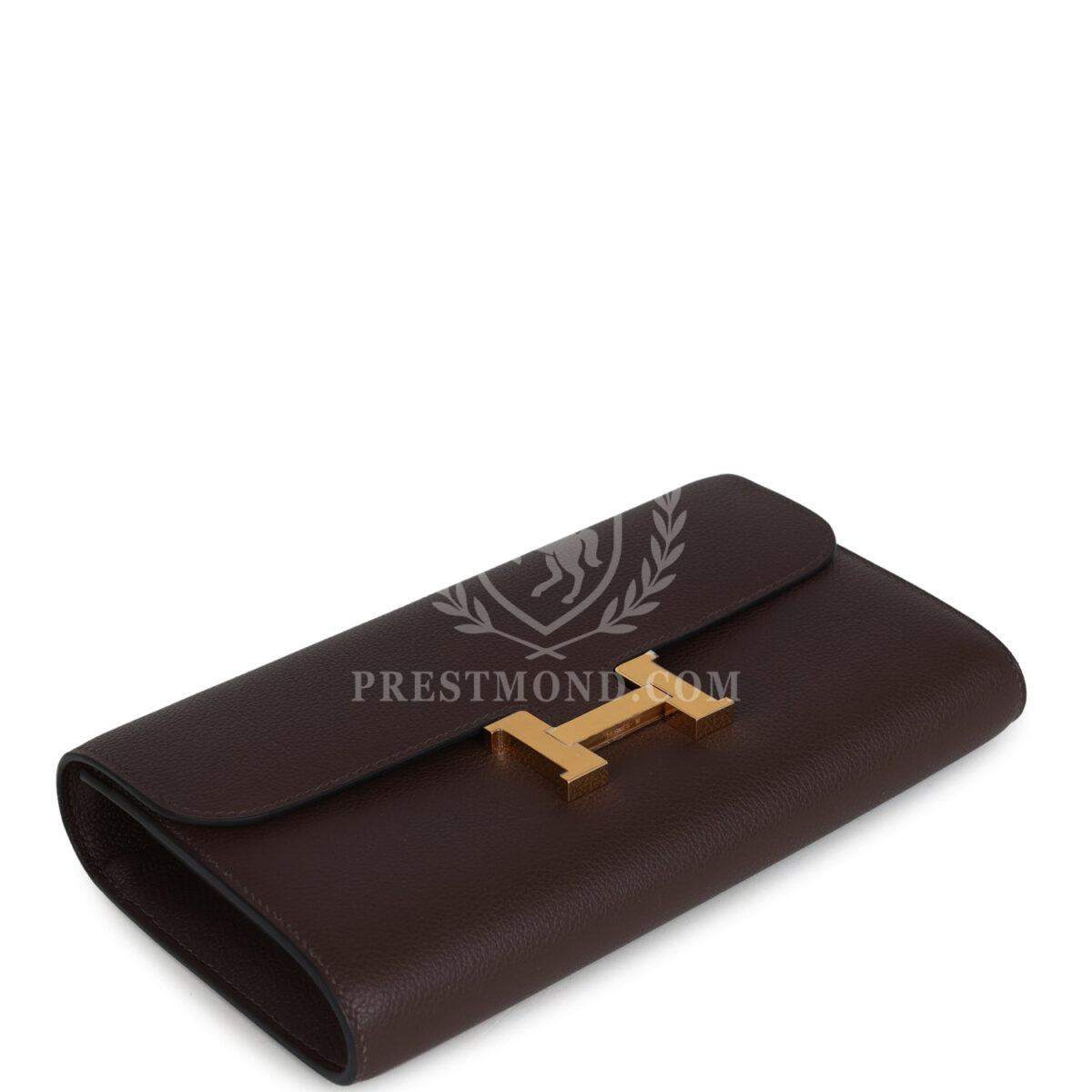 Hermes Constance Wallet To Go  Moka Evercolor GHW — изображение 6