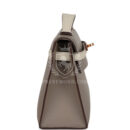 Hermes Special Order (HSS) Kelly Pochette Gris Asphalte and Beton Swift Rose GHW