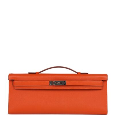 Hermes Kelly Cut Feu Epsom PHW