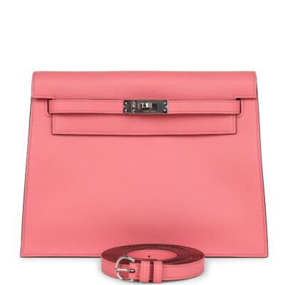 Hermes Kelly Danse Rose Azalee Verso Evercolor PHW