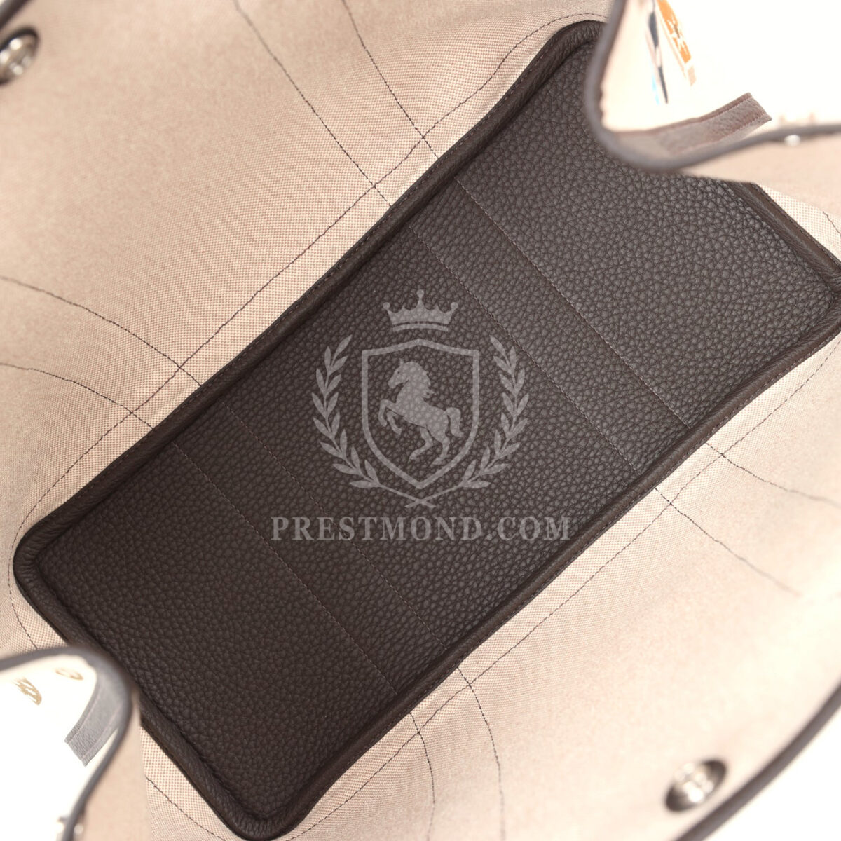 Hermes Garden Party 36 Electrique Ecru and Beige Multi Toile H and Ebene Negonda PHW — изображение 7