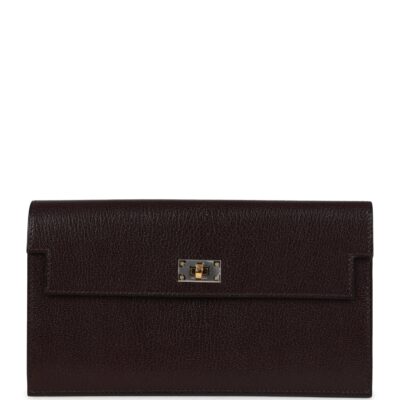Hermes Kelly Pocket Long Wallet Rouge Sellier Chevre Chamkila EHW
