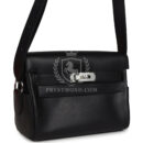 Hermes Kelly Messenger PM Black Evergrain PHW