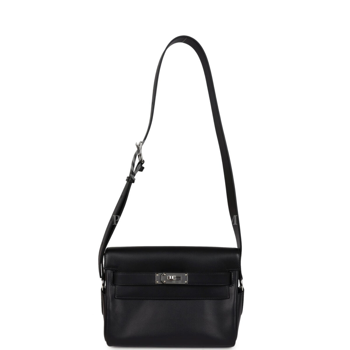 Hermes Kelly Messenger PM Black Evergrain PHW — изображение 6