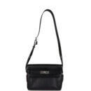 Hermes Kelly Messenger PM Black Evergrain PHW