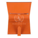 Hermes Bearn Compact Wallet Orange Epsom PHW