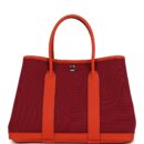 Hermes Garden Party 30 Rubis Officier Canvas and Capucine Negonda PHW