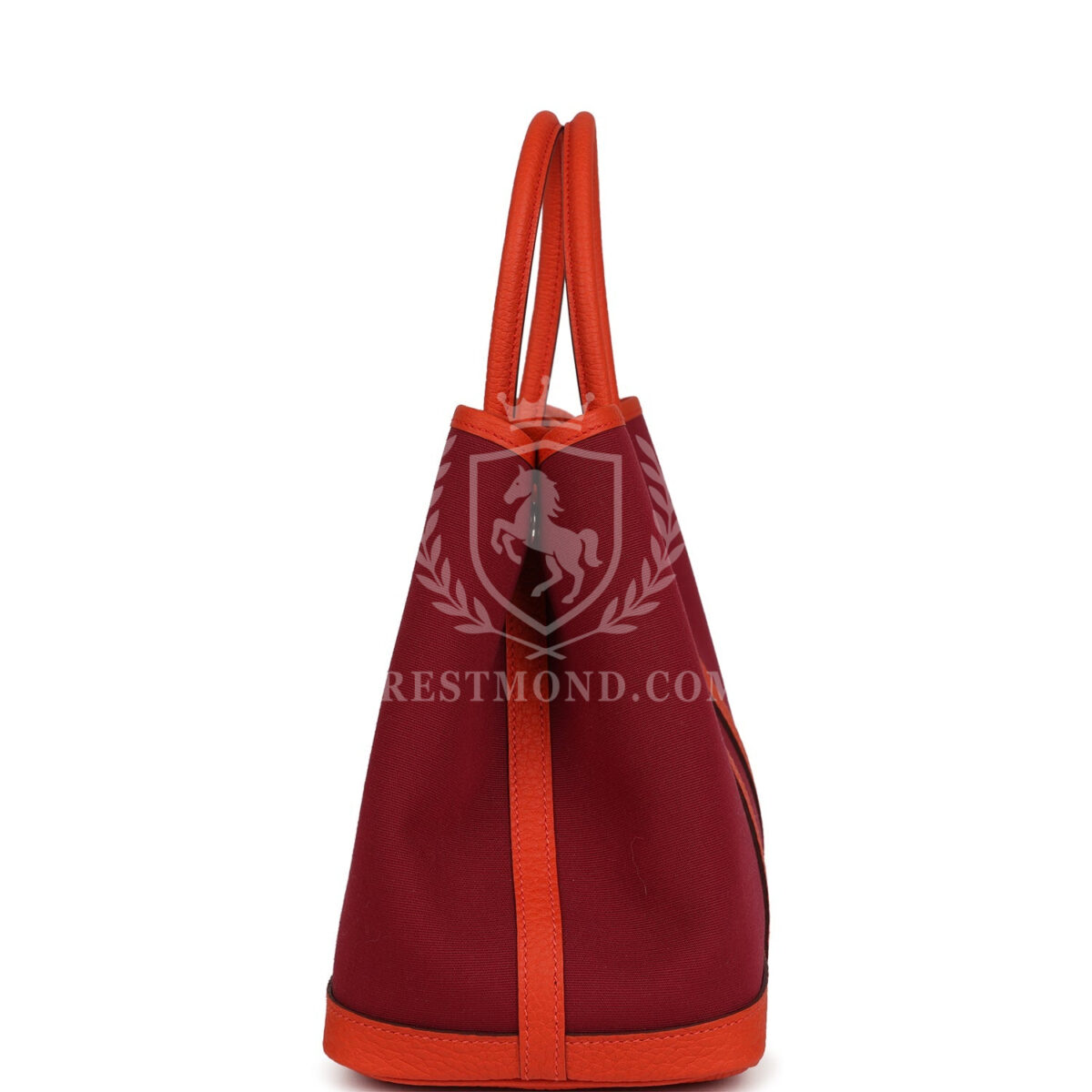Hermes Garden Party 30 Rubis Officier Canvas and Capucine Negonda PHW — изображение 3