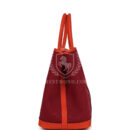 Hermes Garden Party 30 Rubis Officier Canvas and Capucine Negonda PHW