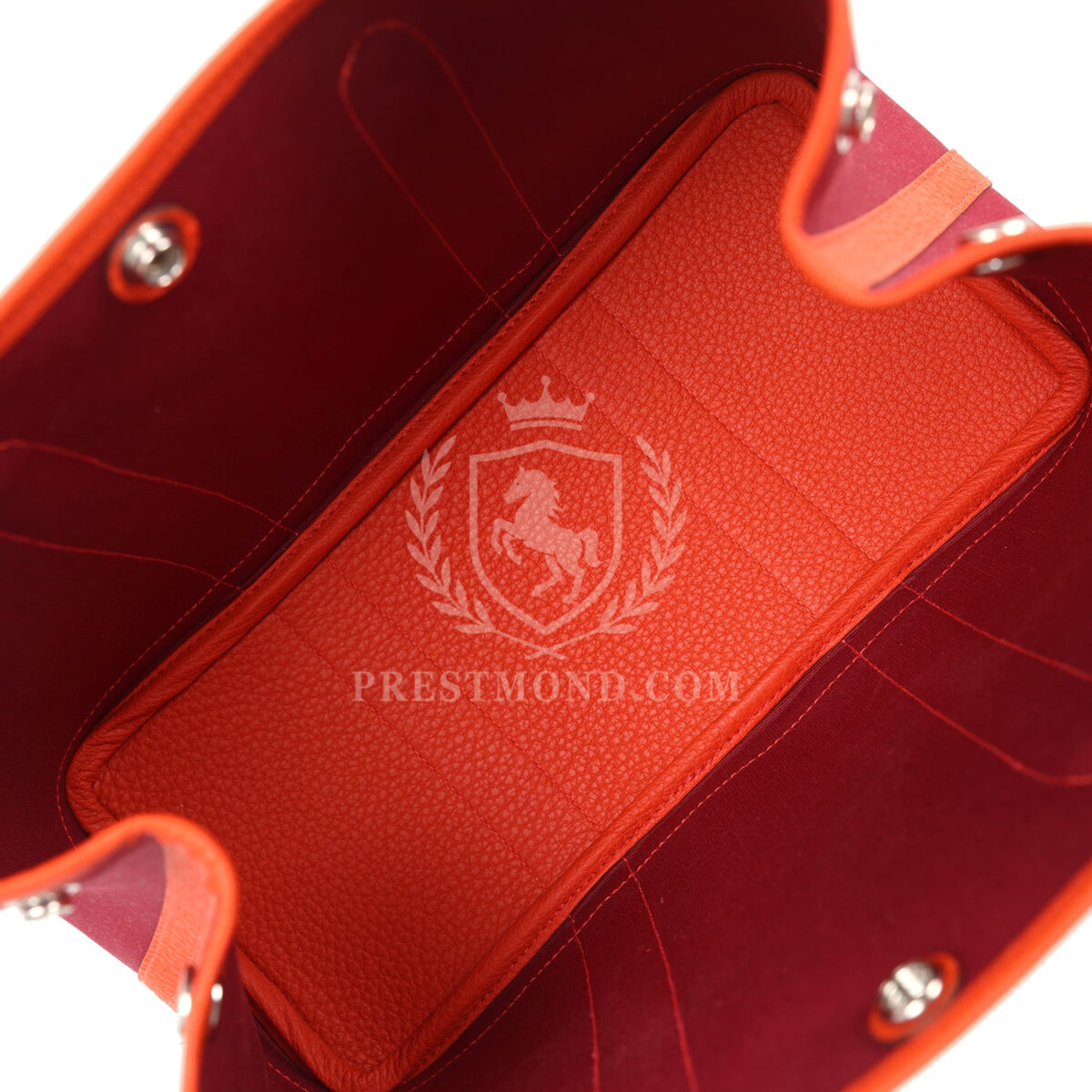 Hermes Garden Party 30 Rubis Officier Canvas and Capucine Negonda PHW — изображение 7