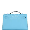 Hermes Kelly Pochette Celeste Swift PHW