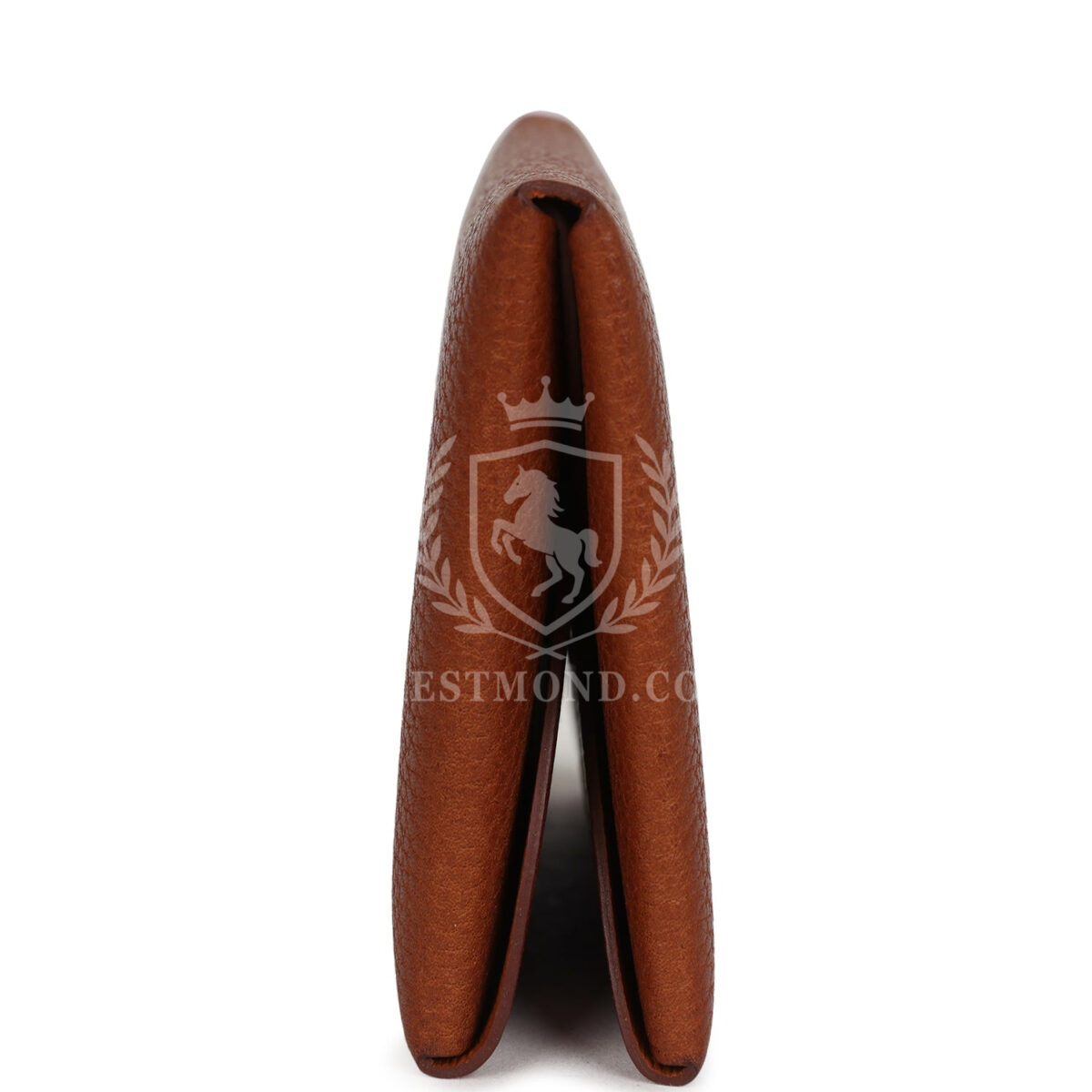 Hermes Calvi Duo Card Holder Fauve Barenia Faubourg PHW — изображение 3