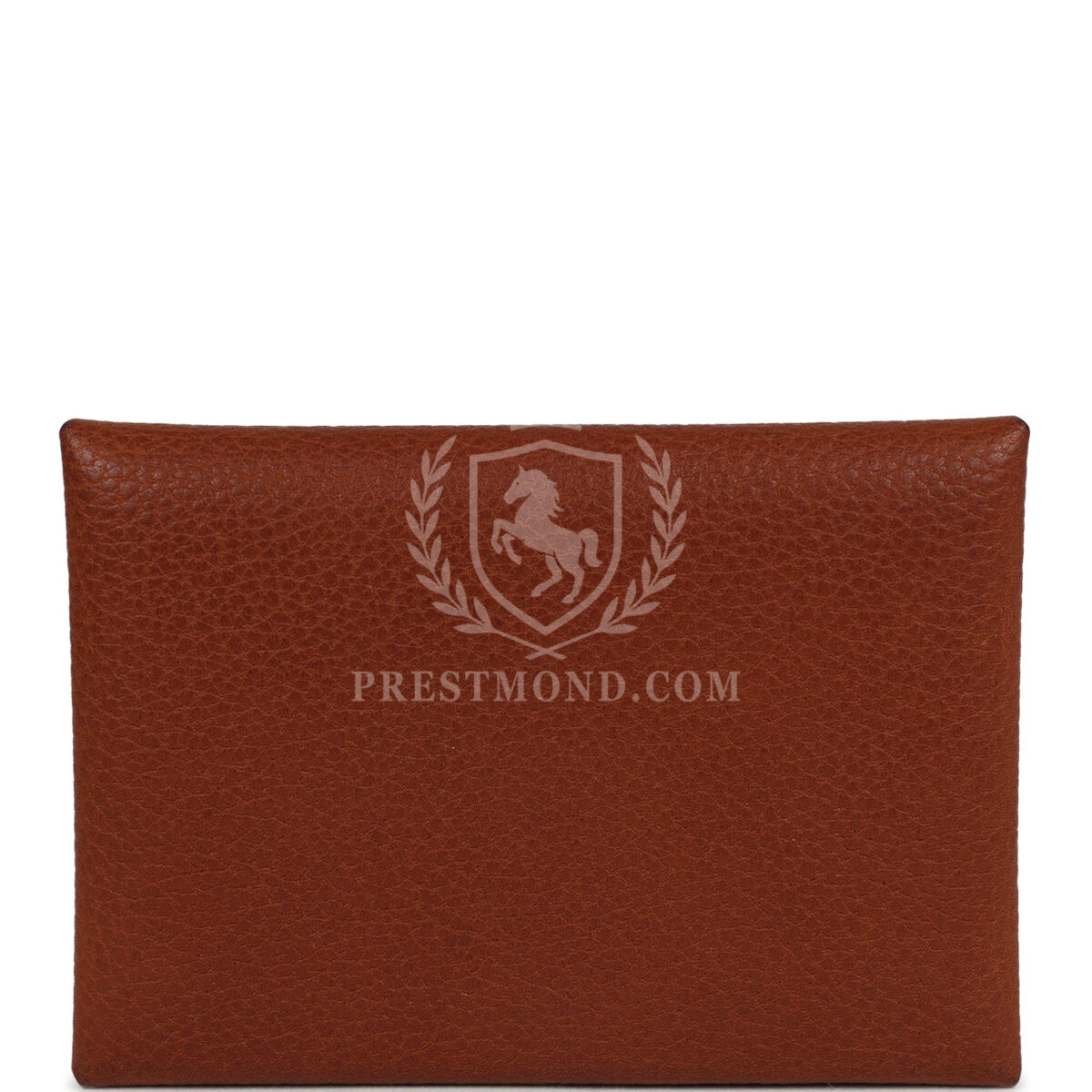 Hermes Calvi Duo Card Holder Fauve Barenia Faubourg PHW — изображение 4