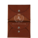 Hermes Calvi Duo Card Holder Fauve Barenia Faubourg PHW